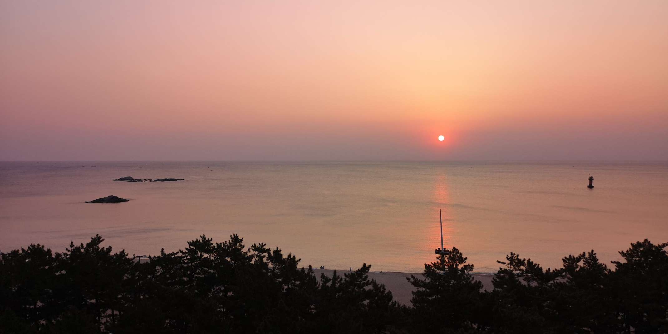 Sonnenaufgang in Südkorea