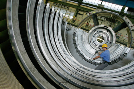 Gasturbinen-Fertigung bei Siemens