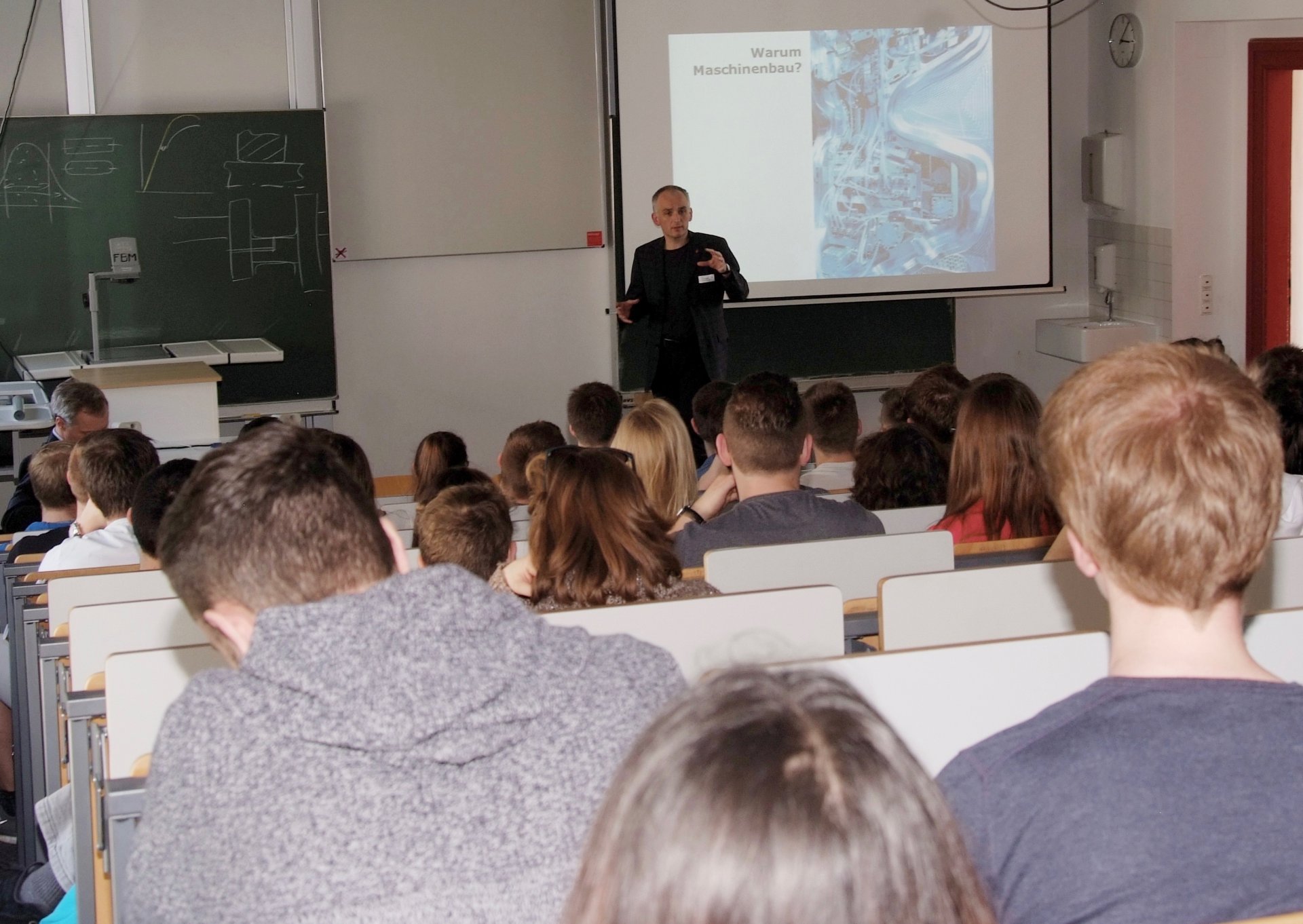 Studienorientierungstag 2017 - Vortrag von Prof. Weigand (Foto: Peter Erber)