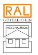 Gütezeichen Holzhausbau-Fertigung RAL GZ 422/1 und Holzhausbau-Montage RAL GZ 422/2