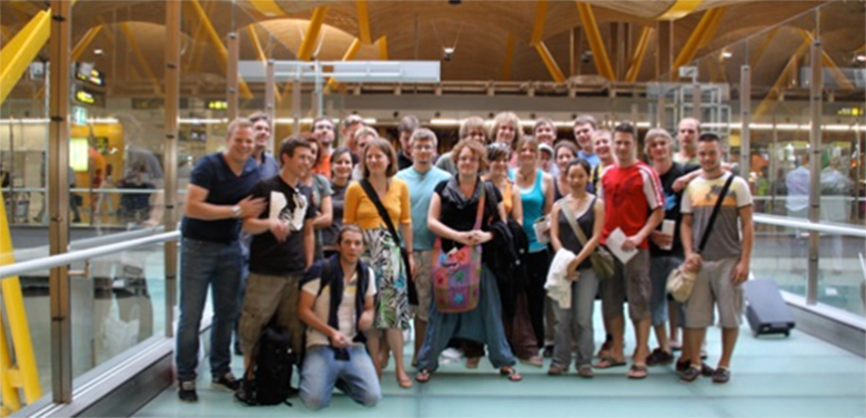 Erkunden Madrid: Die Teilnehmer der E2D Exkursionsgruppe