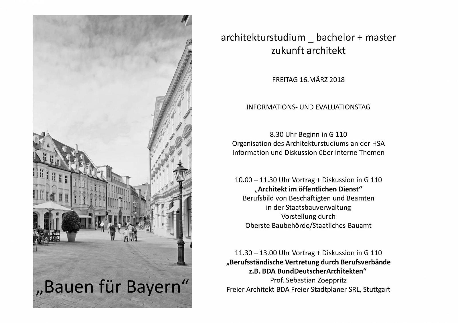 "Bauen für Bayern" Plakat