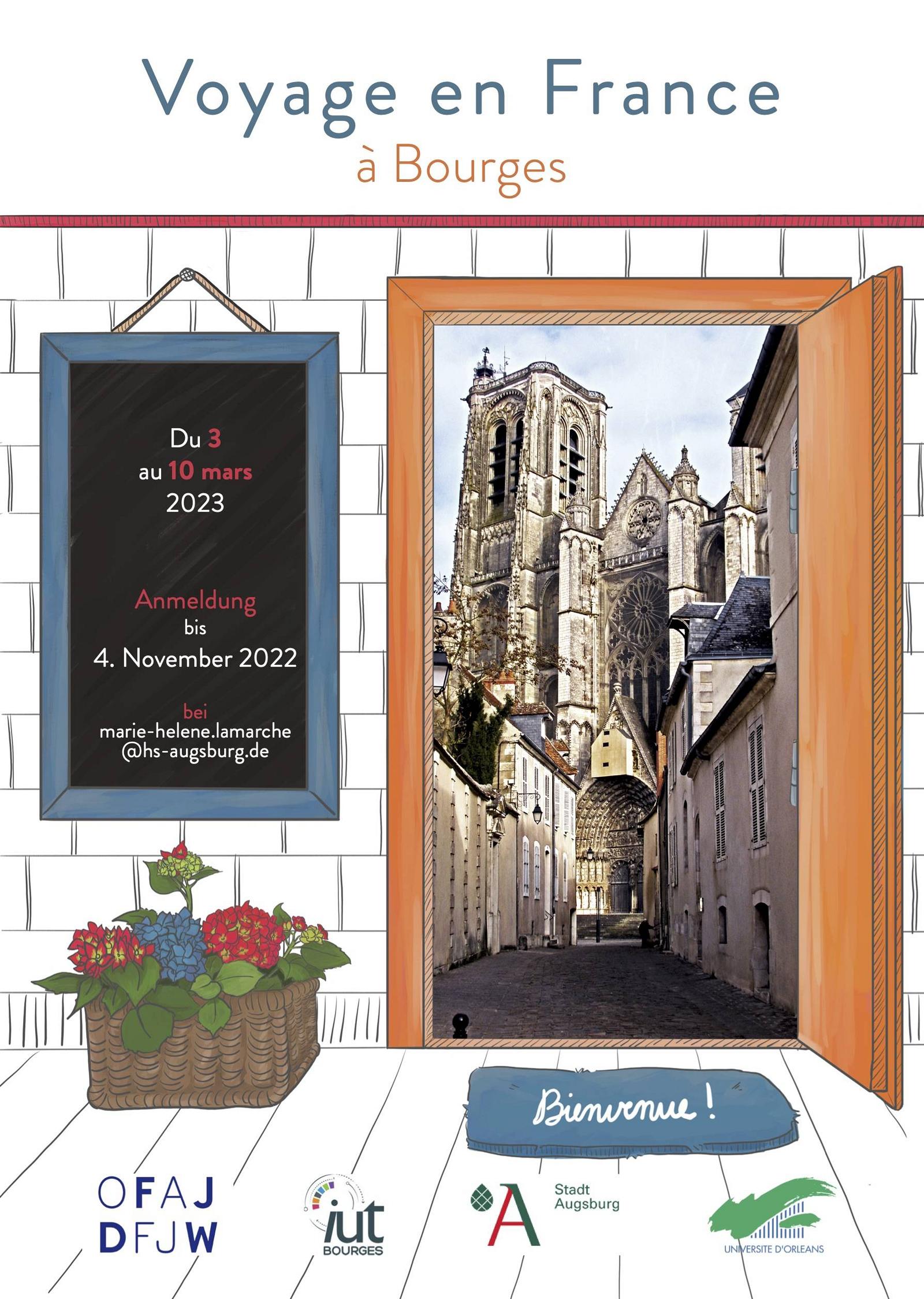 Plakat zum Bourges-Austausch 2022