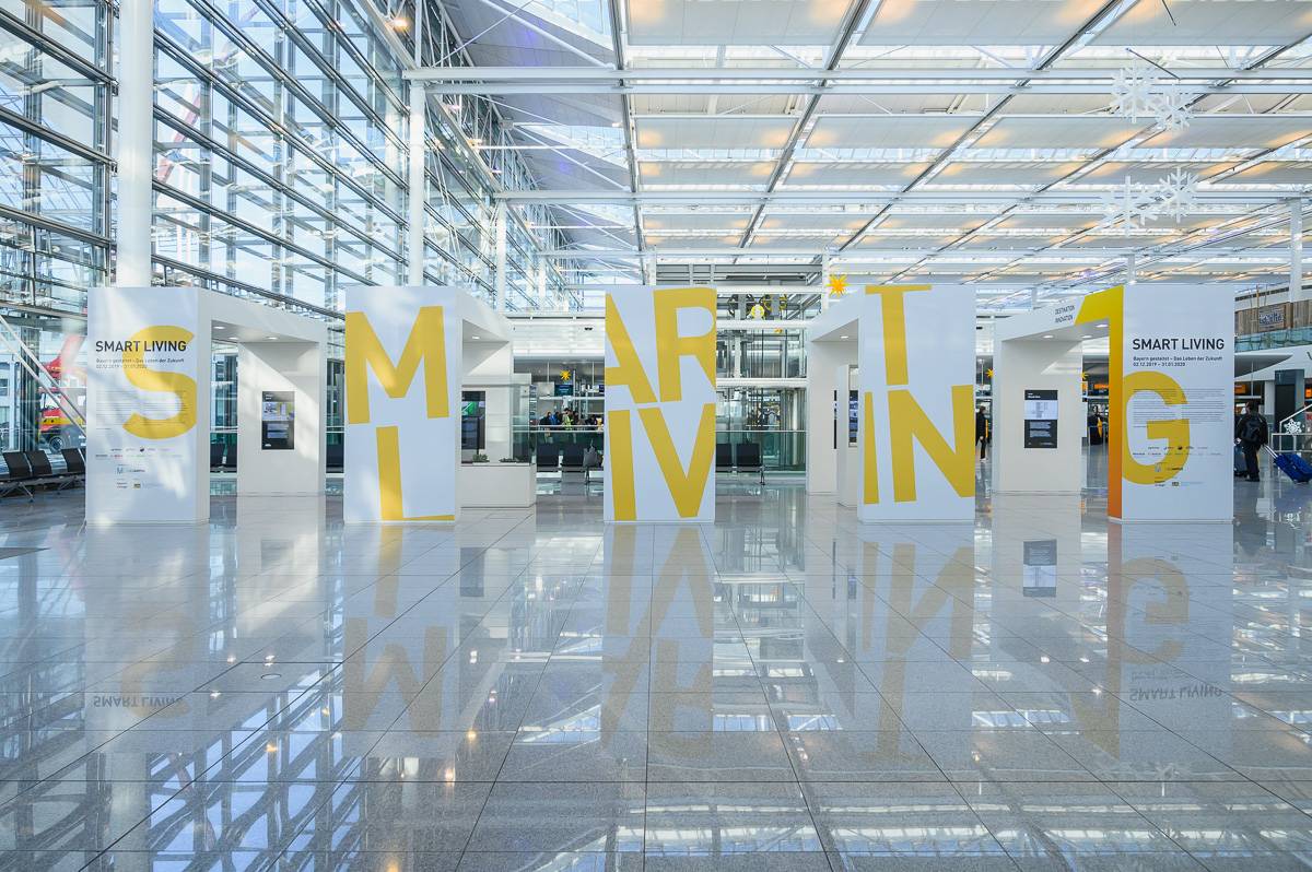 Smart Living - Die Ausstellung im Terminal 2 des Münchener Flughafens (alle Fotos: bayern design / Sebastian Lock)