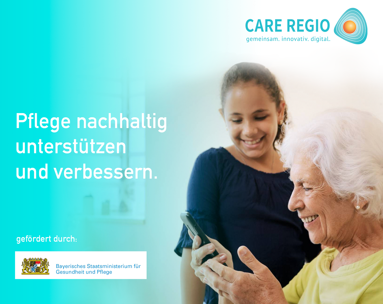CARE REGIO – Pflege nachhaltig unterstützen und verbessern.