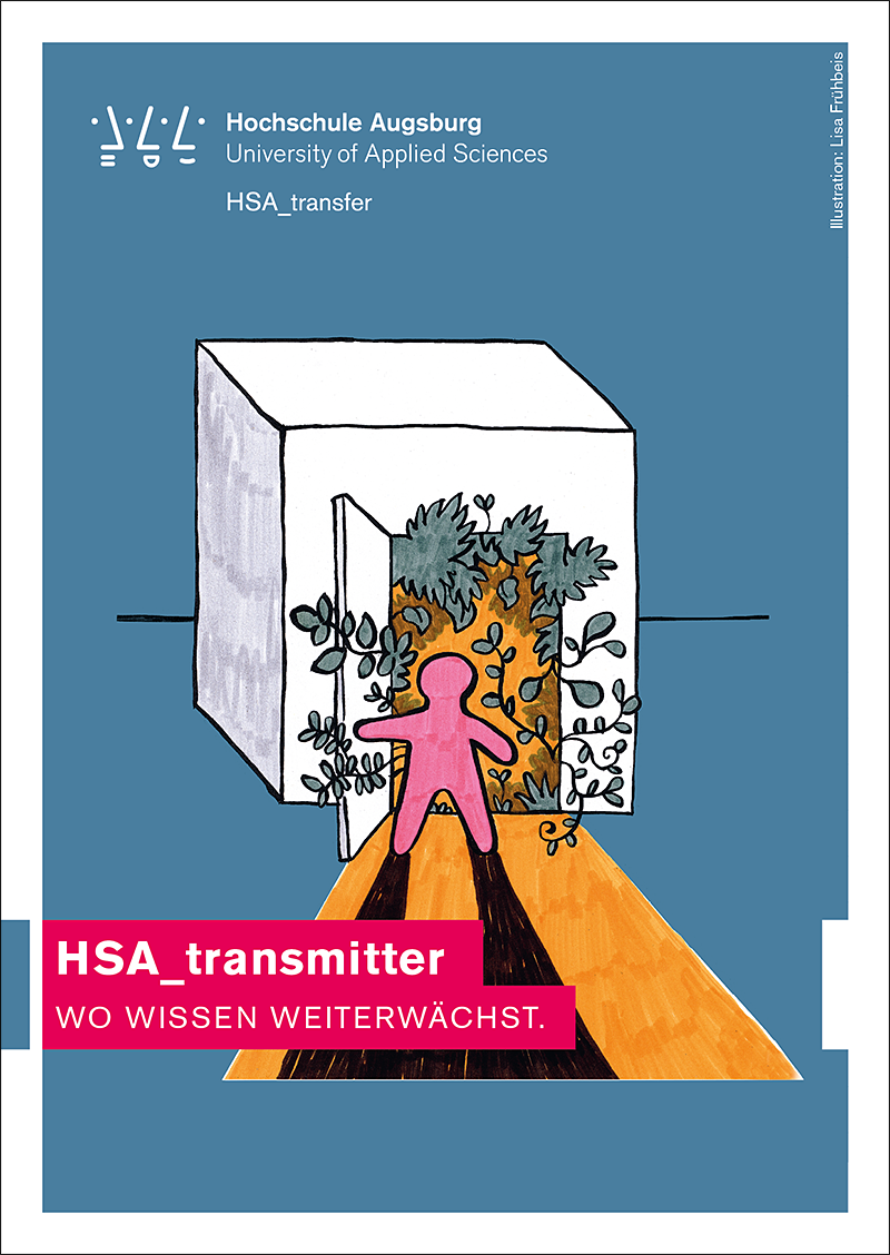 Postkarte: HSA_transmitter. Wo Wissen weiterwächst.