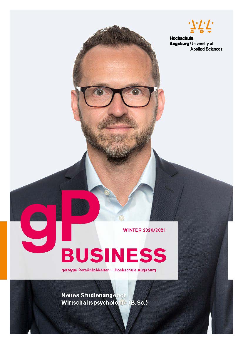 Titelseite: gP Business. Newsletter der Fakultät für Wirtschaft - WS 2020/2021