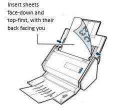 How to insert documents in the scanner