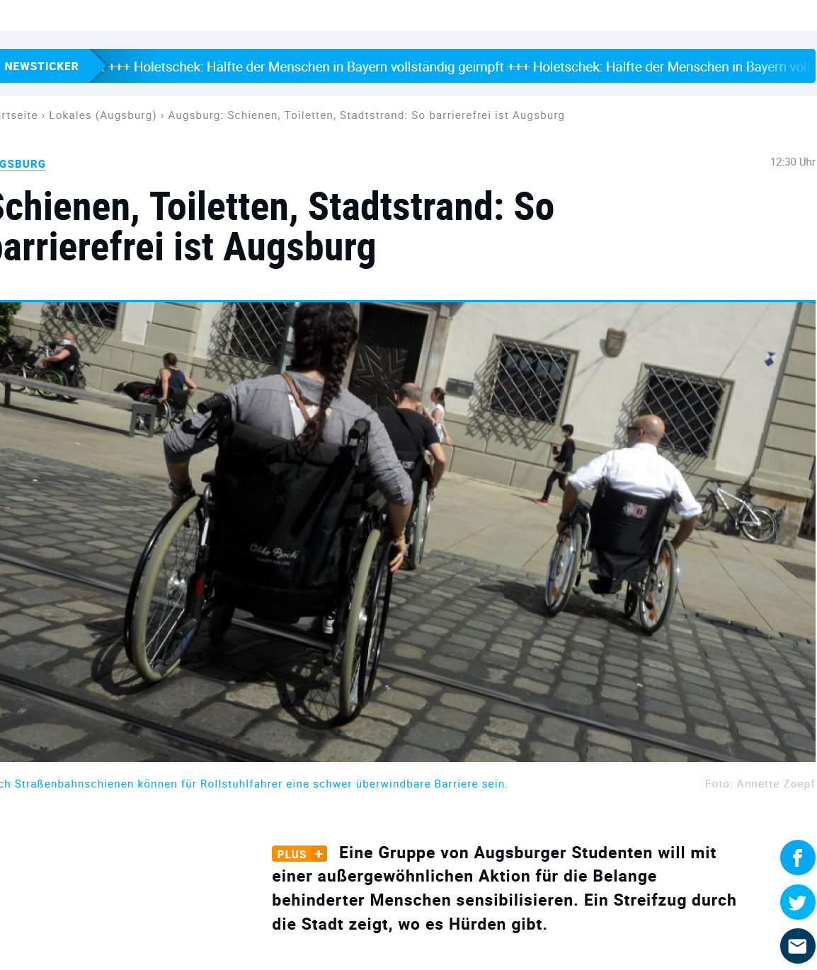 Augsburger Allgemeine Online vom 03.08.2021