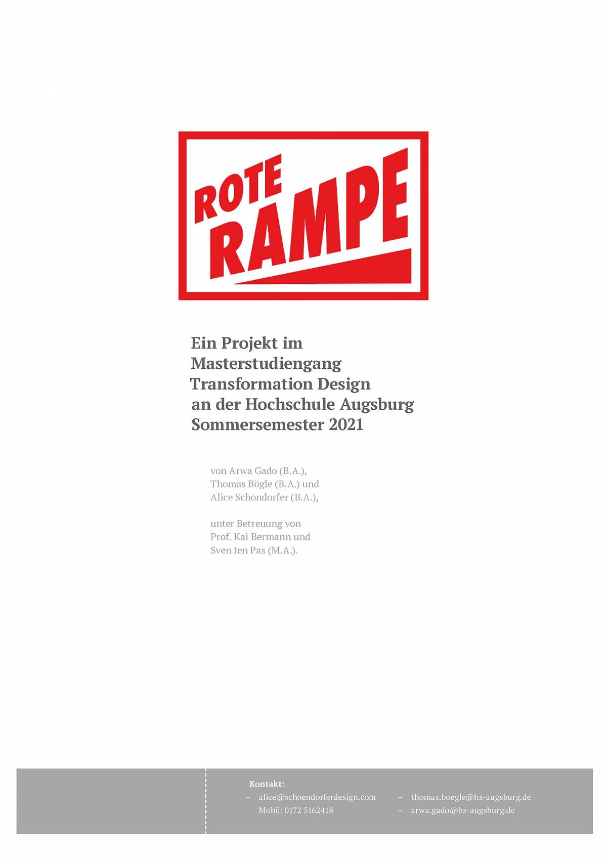 Booklet: Rote Rampe