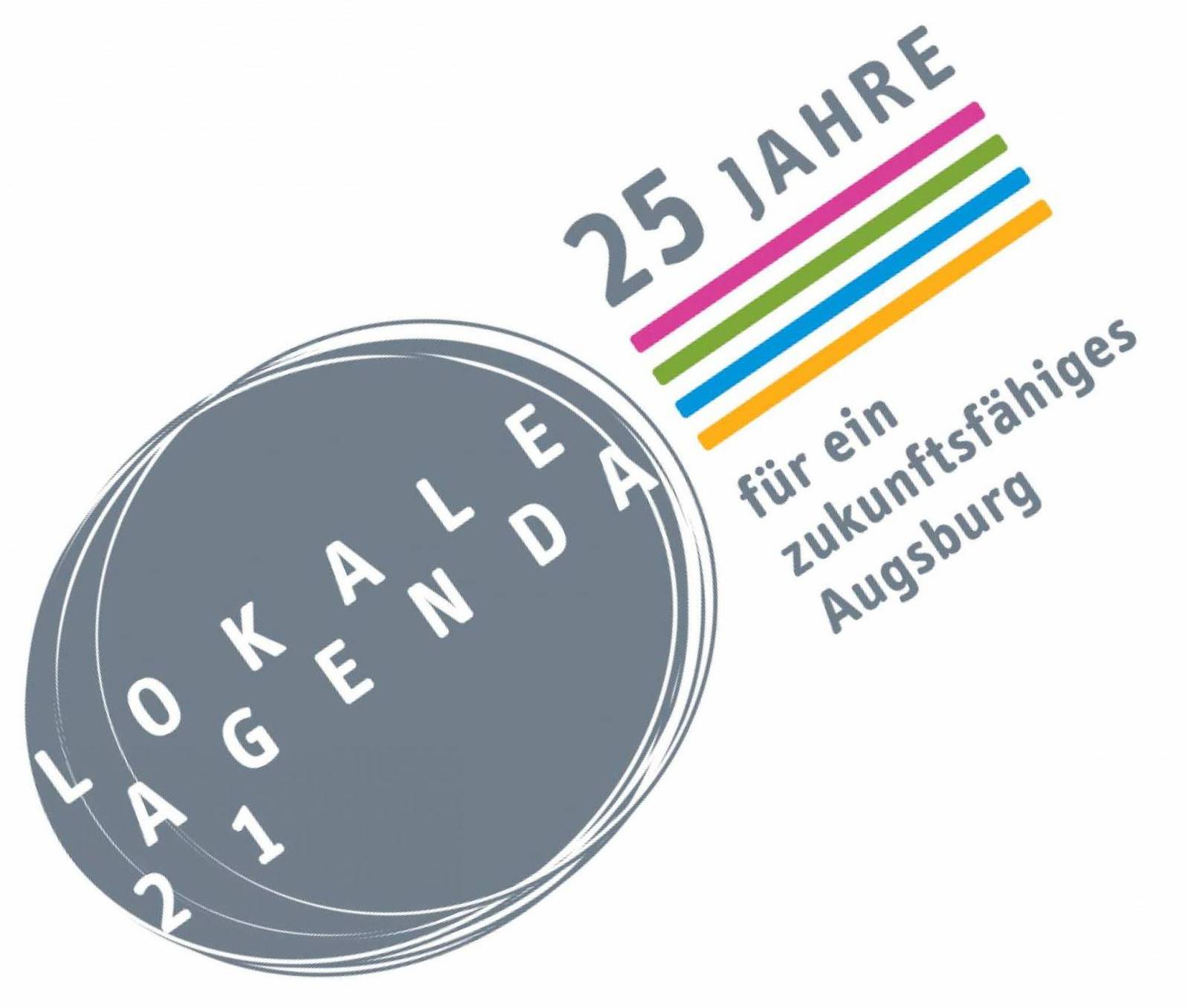 Logo 25 Jahre Lokale Agenda Stadt Augsburg