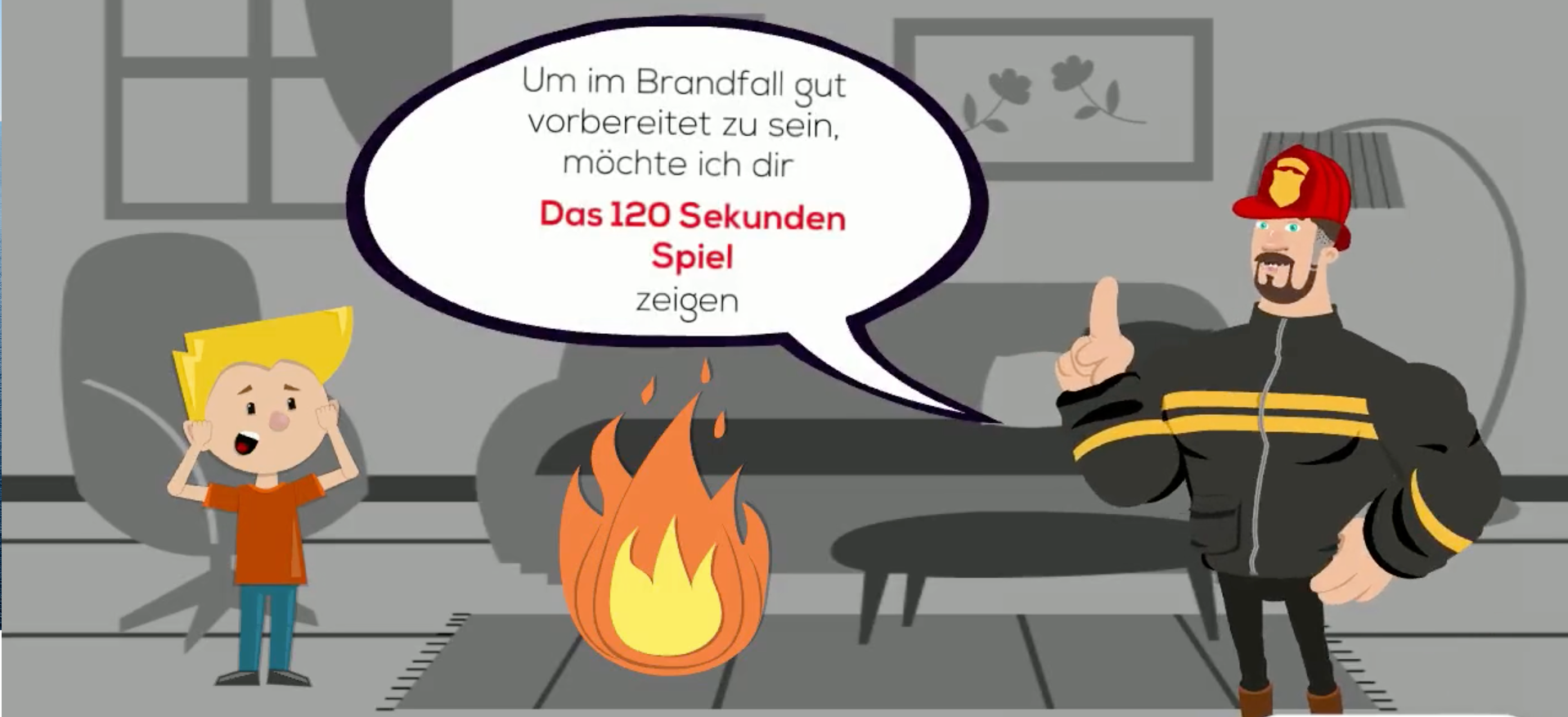 Interaktives Lernspiel für die Feuerwehrerlebniswelt Bayern
