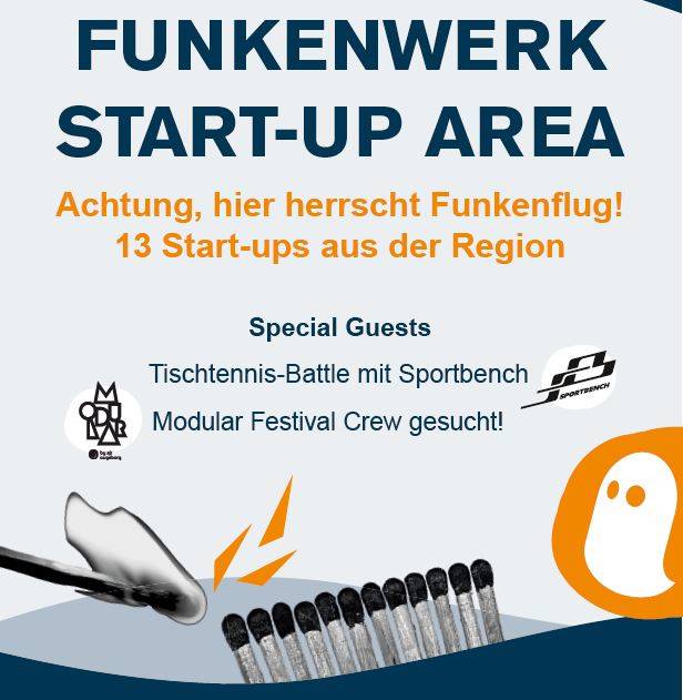 Plakat Funkenwerk Start-up Area