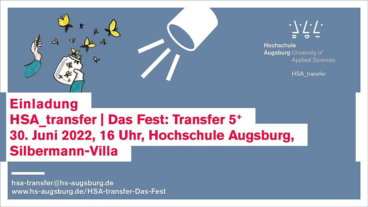 Einladung: HSA_transfer | Das Fest am 30.06.2022, Am Silbermannpark 2, Augsburg