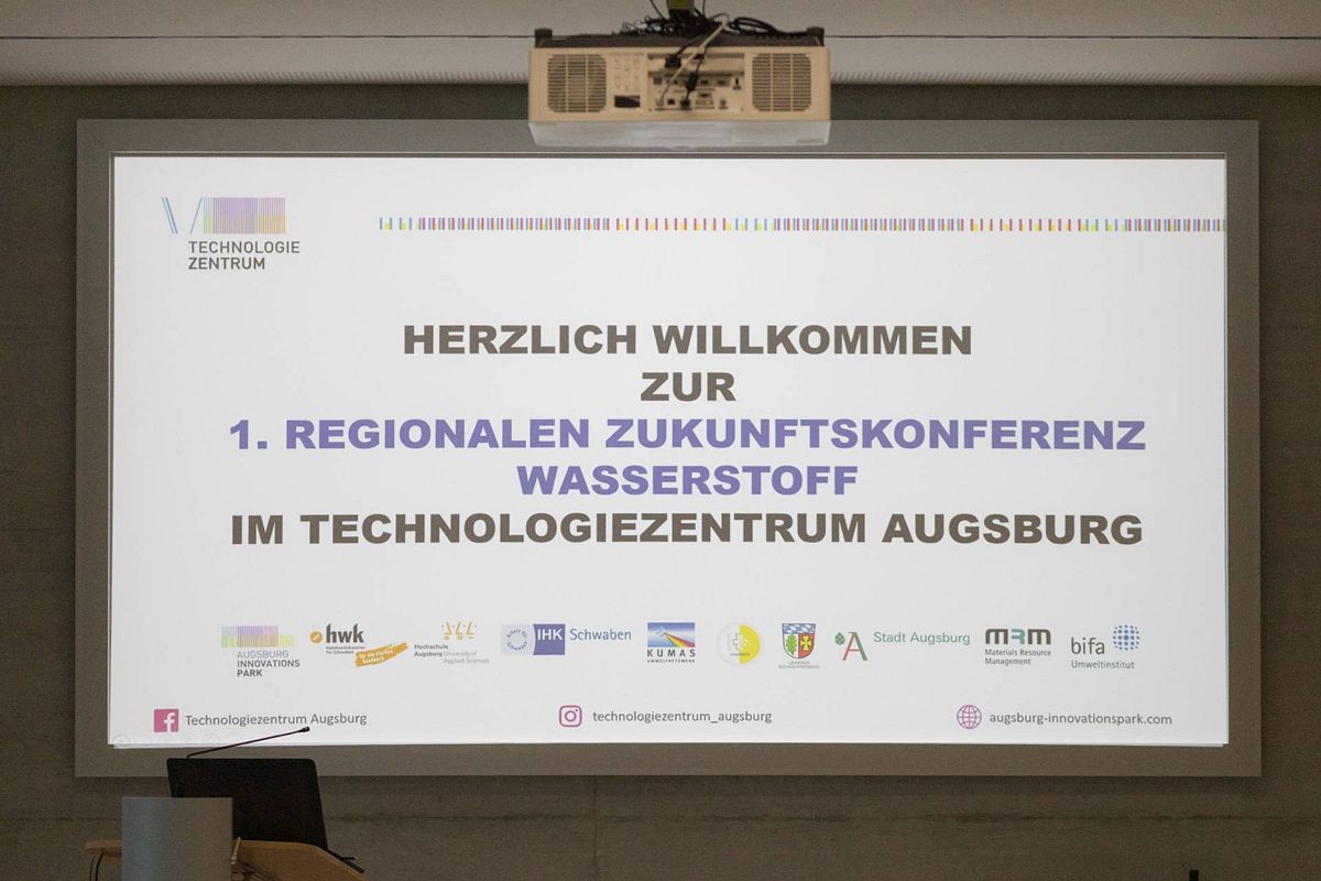 Erste Regionale Zukunftskonferenz Wasserstoff in Augsburg. Foto: Matthias Leo