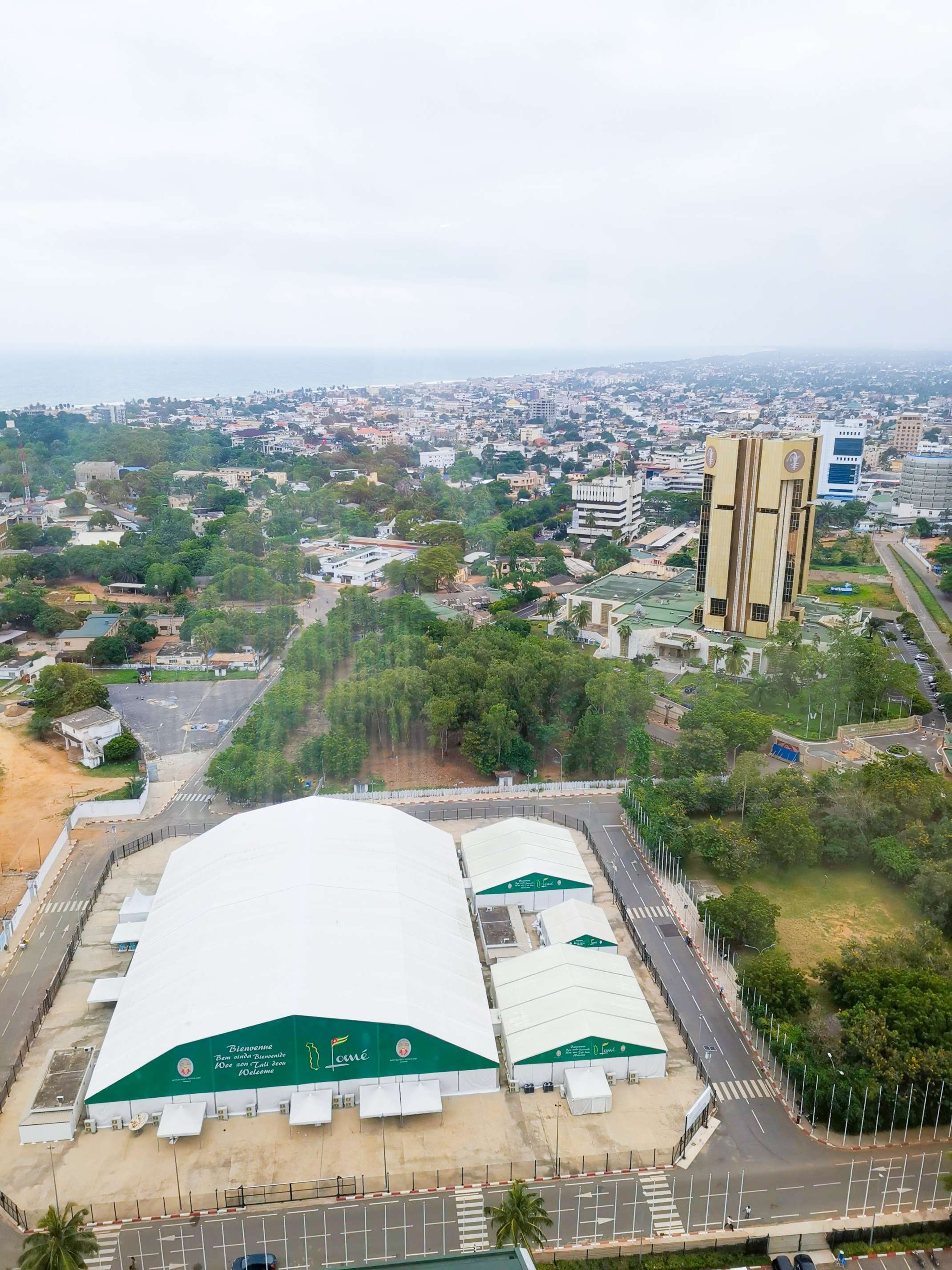 Blick über die togoische Hauptstadt Lomé.