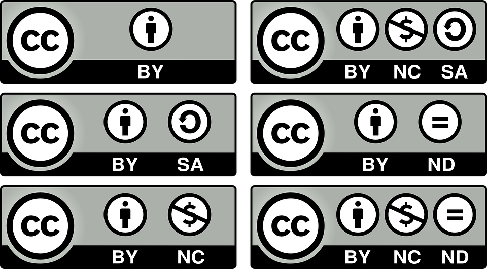 Logos der CC-Lizenzen