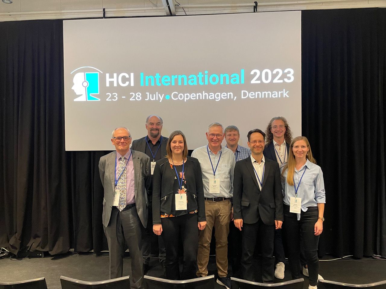 Mitglieder der THA_aue und Kooperationspartner auf der HCII 2023 in Kopenhagen